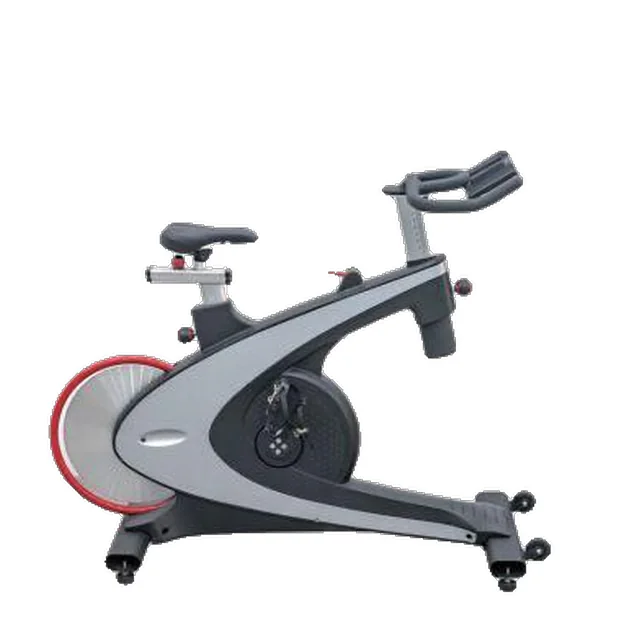 Bike de spinning com carenagem cinza